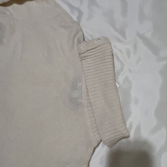 NWT Charter Club MOP Button Detail White WOOL ANGORA Blend Sweater Turtleneck XL - Picture 15 of 15